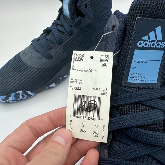 NWT Adidas Pro Bounce 2019 Collegiate Navy Blue - Picture 6 of 11